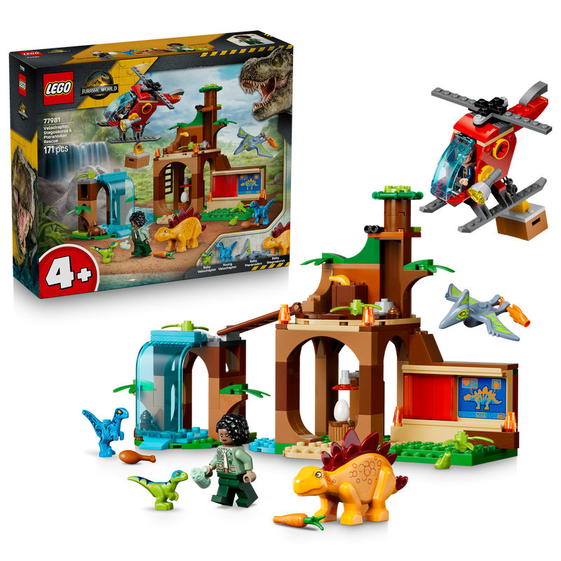 Velociraptor, Stegosaurus & Pteranodon Rescue
