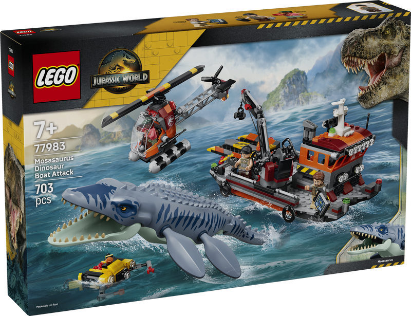 Mosasaurus Dinosaur Boat Attack