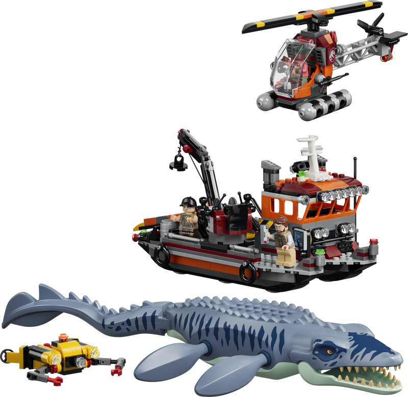 Mosasaurus Dinosaur Boat Attack
