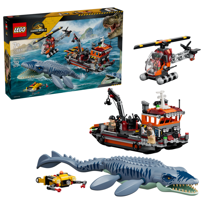 Mosasaurus Dinosaur Boat Attack