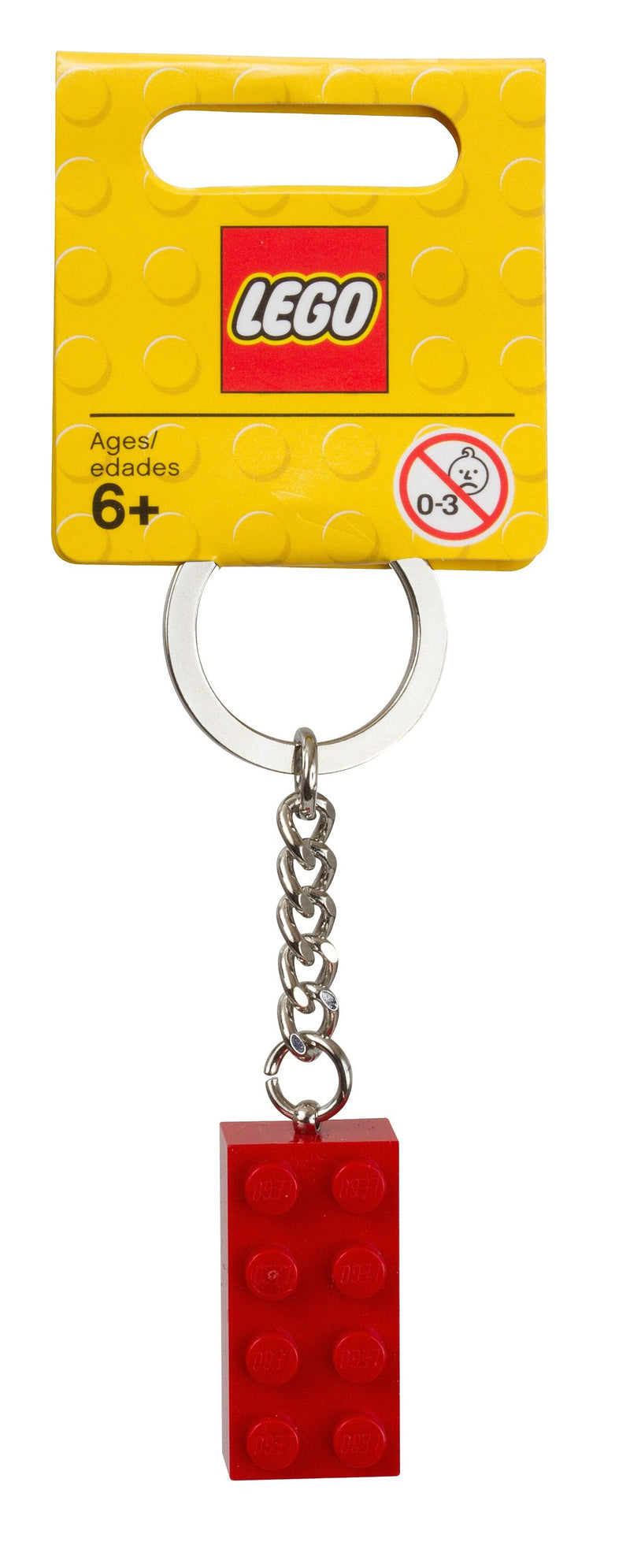 Keychain 2x4 Stud Red