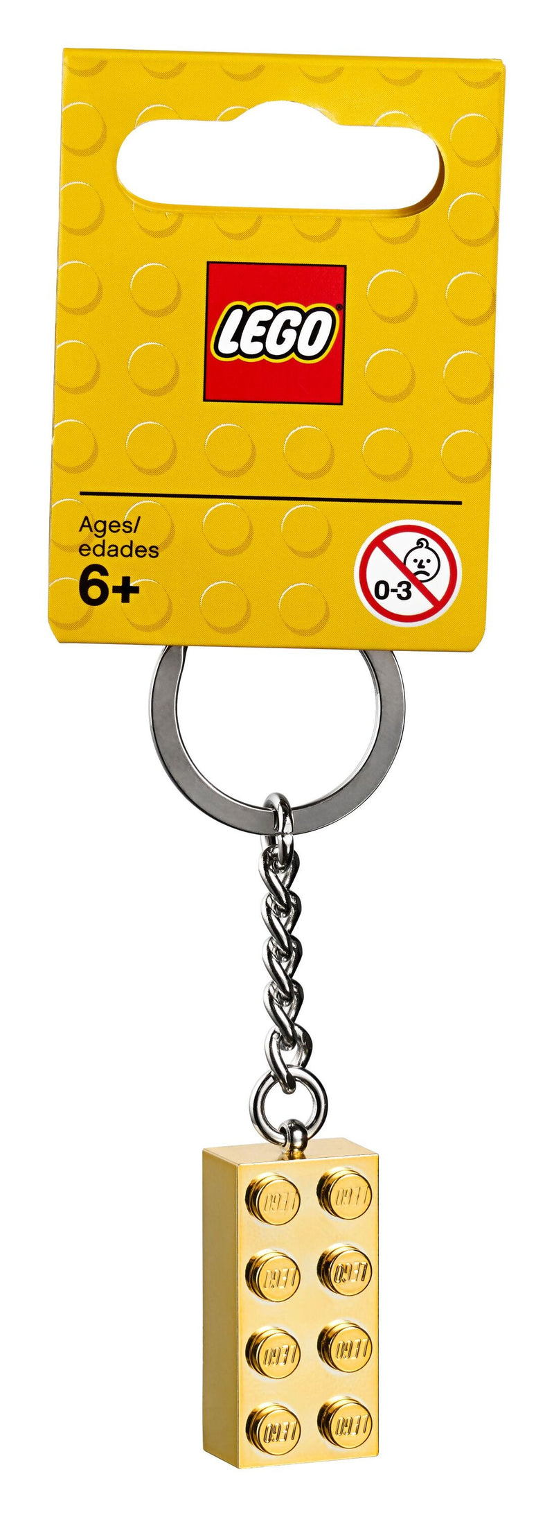 Keychain 2x4 Stud Gold