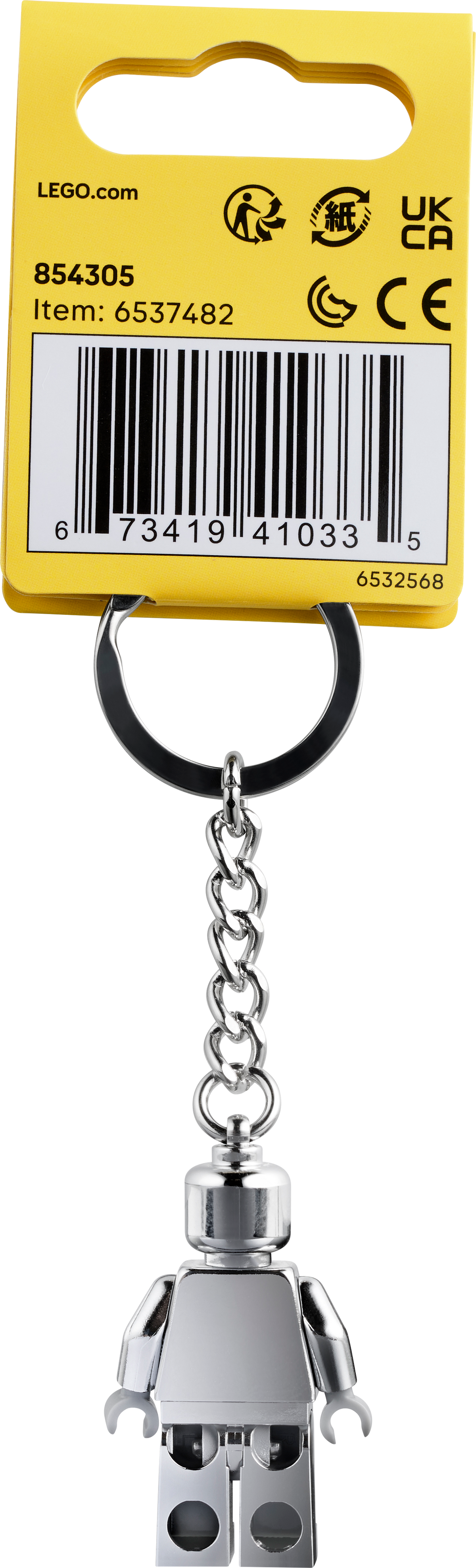 Silver Minifigure Key Chain