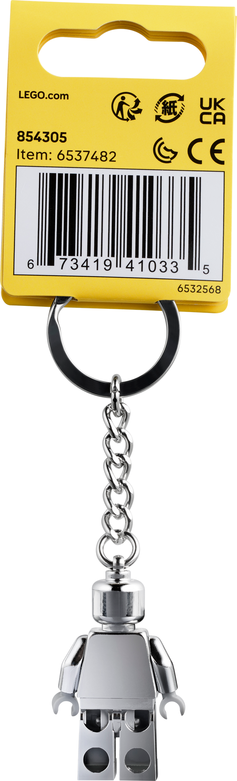 Silver Minifigure Key Chain
