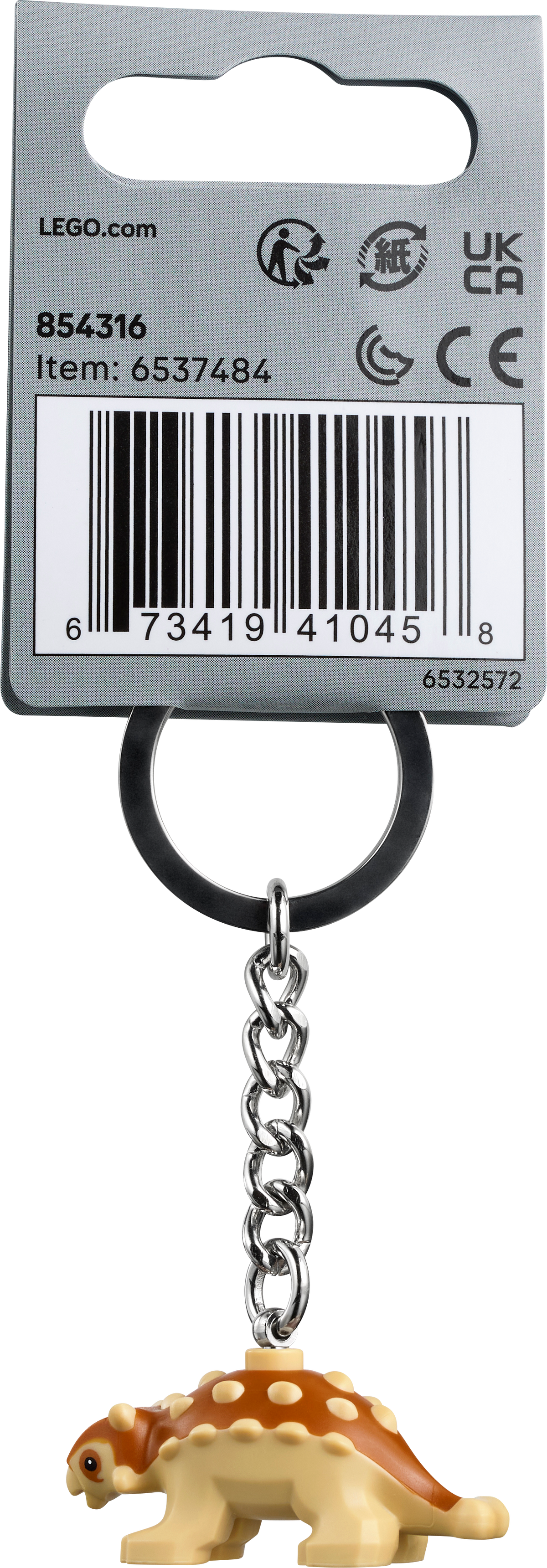 Baby Ankylosaurus Key Chain