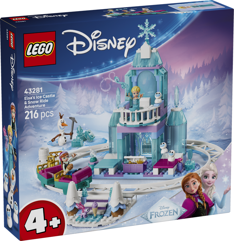 Elsa's Ice Castle & Snow Ride Adventure