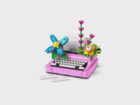 Typewriter with Flowers