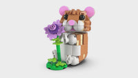Cute Hamster with a Flower