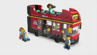 Red Double-Decker Sightseeing Bus